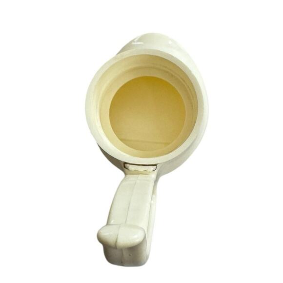 VTG Syrup Dispenser Plastic Lid Glass Body Breakfast Brunch Kitchen Cooking - Picture 4 of 7